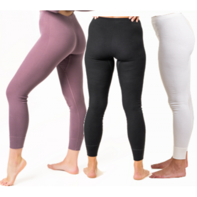 Caleçon long  en  fine côte de coton bio